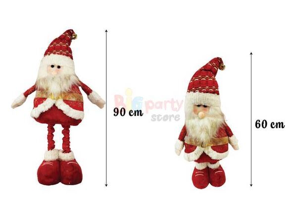 Yılbaşı Dekoratif Noel Baba Kartanesi Desenli Ayakları Uzayan 30-70 cm - 3