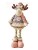 Yılbaşı Dekoratif Geyik Pembe Kostümlü Ayakları Uzayan 30-50 Cm - 1