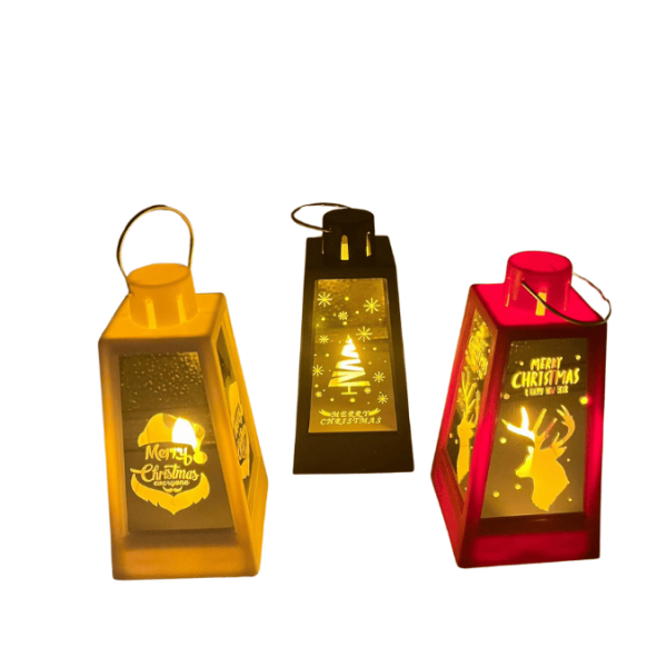 Yılbaşı Fener Ledli Aynalı Model 15 Cm 12 Parça - 3