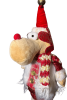 Yılbaşı Figür Geyik Tüylü Yelekli 33 Cm - 2