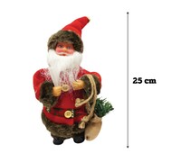 Yılbaşı Figür Noel Baba Pilli 25 cm Meşale Lambalı - 2