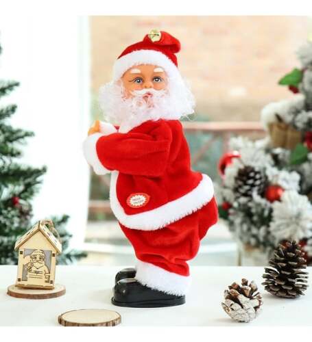 Yılbaşı Figür Noel Baba Pilli 25 cm Dans Eden Model - 2