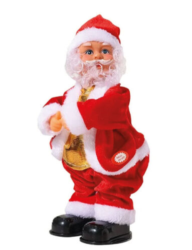 Yılbaşı Figür Noel Baba Pilli 25 cm Dans Eden Model - 1