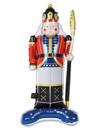 Yılbaşı Folyo Balon Ayaklı Kurşun Asker Mavi Ayaklı - 