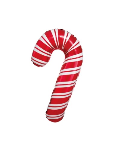 Yılbaşı Folyo Balon Baston Şeker Kırmızı - 1