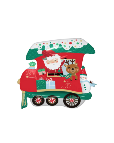 Yılbaşı Folyo Balon Tren Model 66 Cm - 1