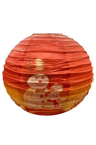 Yılbaşı Japon Feneri 40 Cm Kırmızı Temalı - 1
