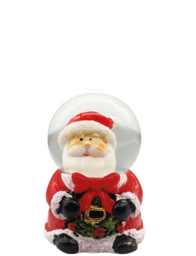 Yılbaşı Kar Küresi Astronot Model 7 Cm Noel Baba Çelenkli Model - 1