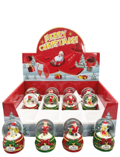 Yılbaşı Kar Küresi Fiyonklu İşlemeli Model 7 Cm 12 Parça - 