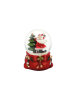 Yılbaşı Kar Küresi Fiyonklu Model 6 Cm Noel Baba Ağaçlı Model - 1