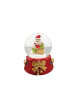Yılbaşı Kar Küresi Fiyonklu Model 6 Cm Noel Baba Çuvallı Model - 1