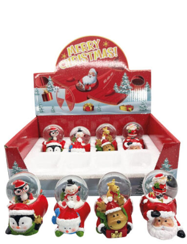 Yılbaşı Kar Küresi Kayan Model 7 Cm 8 Parça - 