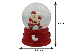 Yılbaşı Kar Küresi Noel Baba Figürlü Orta Işıklı (Figürler Karışık Gönderilmektedir) - 2