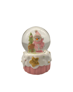 Yılbaşı Kar Küresi Pembe Model 7 Cm 12 Parça - 3