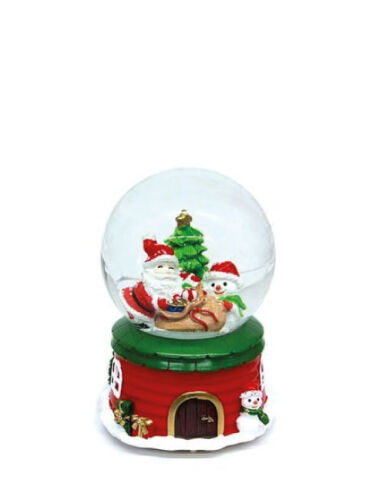 Yılbaşı Kar Küresi Noel Baba Çuvallı Orta Müzikli Pilli - 2
