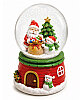 Yılbaşı Kar Küresi Noel Baba Çuvallı Orta Müzikli Pilli - 1