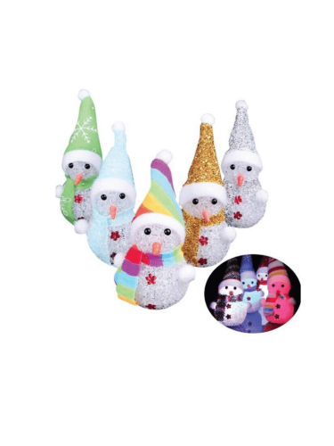 Yılbaşı Kardan Adam Işıklı 10 Cm - 1