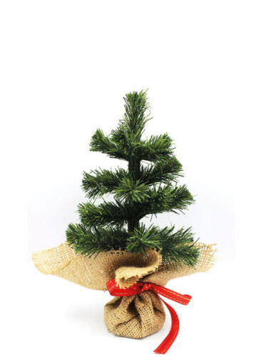 Yılbaşı Masa Üstü Çam Ağacı Jütlü 25 Cm - 1
