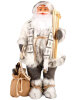 Yılbaşı Noel Baba Beyaz Kostümlü Kızaklı Model 60 Cm - 1