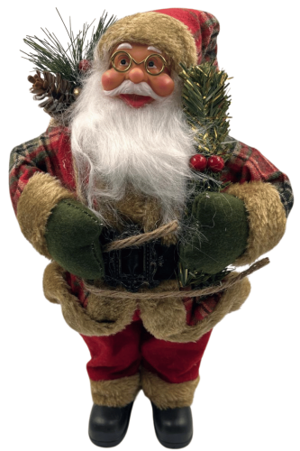 Yılbaşı Noel Baba Bohçalı Model 30 Cm - 1