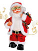 Yılbaşı Noel Baba Gözlüklü Hareketli Pilli 25 Cm - 1
