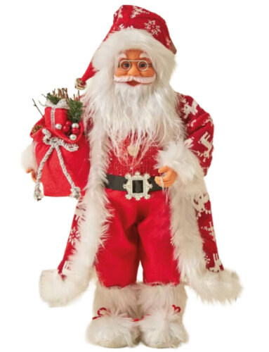 Yılbaşı Noel Baba Kırmızı Geyik Kostümlü Lambalı Model 120 Cm - 1