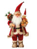 Yılbaşı Noel Baba Kırmızı Kostümlü Ayıcıklı Model 120 Cm - 1