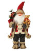 Yılbaşı Noel Baba Kırmızı Kostümlü Ayıcıklı Model 60 Cm - 1