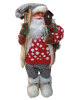Yılbaşı Noel Baba Kırmızı Puanlı Kostümlü Kayaklı Model 60 Cm - 1