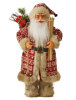 Yılbaşı Noel Baba Kırmızı Kostümlü Kayaklı Model 60 Cm - 1