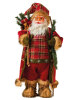 Yılbaşı Noel Baba Kırmızı Kostümlü Değnekli Model 60 Cm - 1