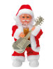 Yılbaşı Noel Baba Gitarlı Hareketli Pilli 25 Cm - 1