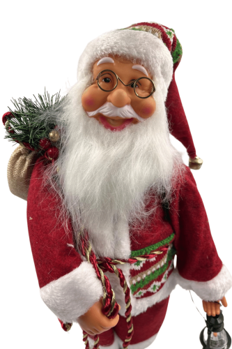 Yılbaşı Noel Baba Lambalı Model 45 Cm - 2