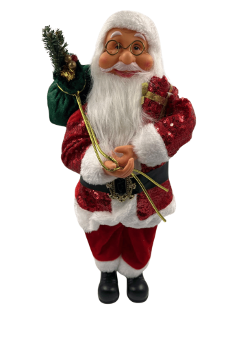 Yılbaşı Noel Baba Pullu Kostümlü Model 45 Cm - 1