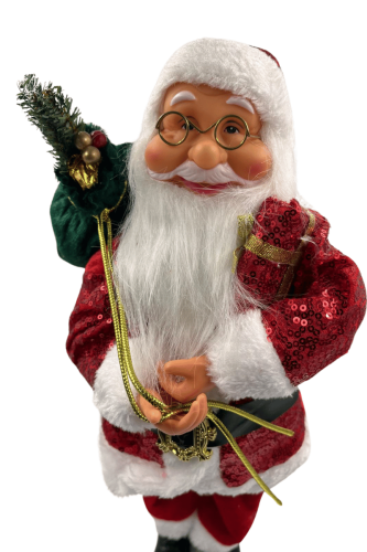 Yılbaşı Noel Baba Pullu Kostümlü Model 45 Cm - 2