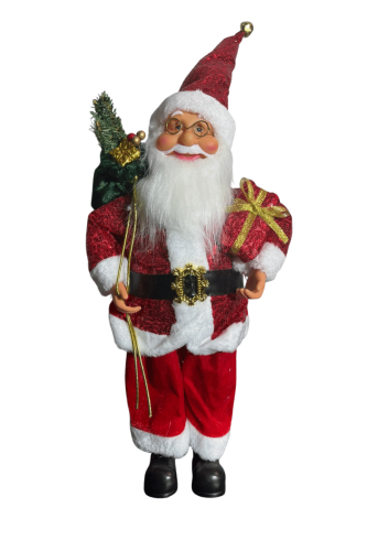 Yılbaşı Noel Baba Pullu Kostümlü Model 45 Cm - 1