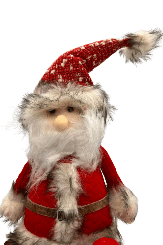 Yılbaşı Peluş Oturan Noel Baba 30 Cm - 2