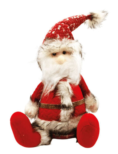 Yılbaşı Peluş Oturan Noel Baba 30 Cm - 1