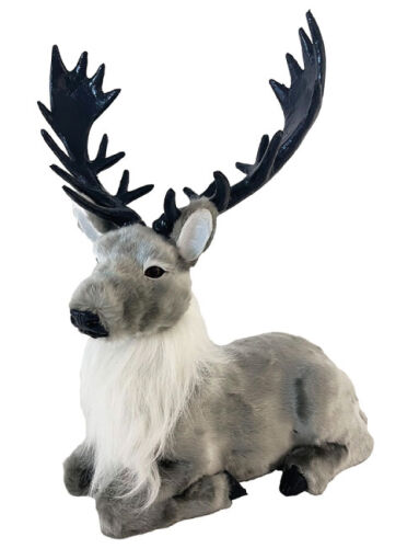 Yılbaşı Ren Geyik Boynuzlu 60 Cm Oturan Model - 1