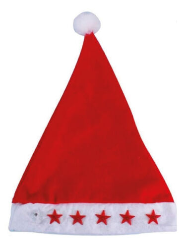 Yılbaşı Şapkası Elyaf Işıklı Kırmızı - 