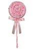 Yılbaşı Sosyete Şekeri Çubuklu 25 Cm Pembe - 1