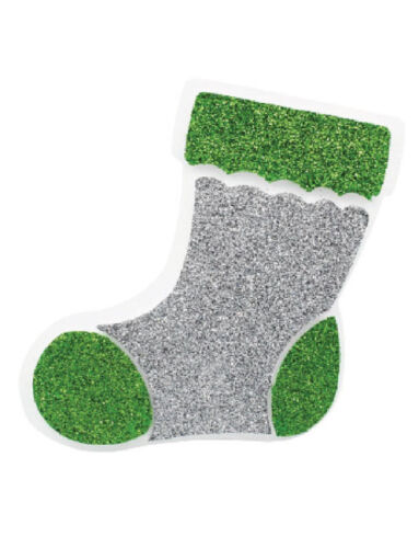 Yılbaşı Strafor Çorap Gümüş - 