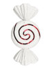 Yılbaşı Strafor Fiyonk Şeker 35 Cm Kırmızı - 1