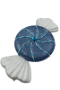 Yılbaşı Strafor Fiyonk Şeker 25 Cm Mavi - 2