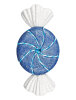 Yılbaşı Strafor Fiyonk Şeker 25 Cm Mavi - 1