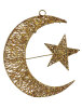Yılbaşı Tel Ay Yıldız 30 Cm Altın - 1