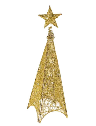 Yılbaşı Tel Kule 3 Boyutlu 150 cm Gold - 