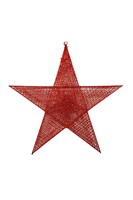 Yılbaşı Tel Yıldız 40 cm Kırmızı - 1