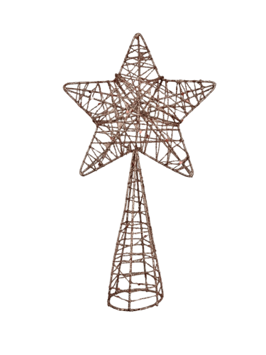 Yılbaşı Tepelik Tel Simli 24 Cm Rose Gold - 1