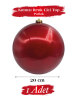 Yılbaşı Top Süs 20 Cm Krom Kırmızı - 1